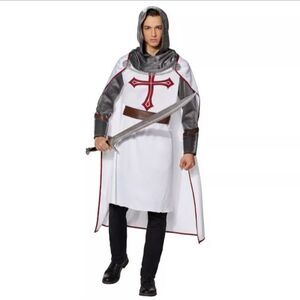 Spirit Halloween Medieval Knight Costume Crusader Templar Men's Adult XL No CAPE